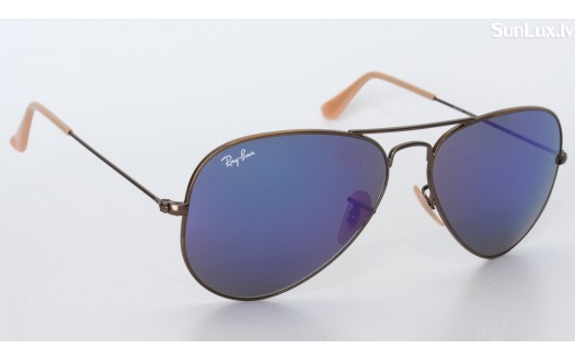 Ray-Ban Aviator Violet Flash Lenses (RB3025 167/1M 58mm) saules brilles